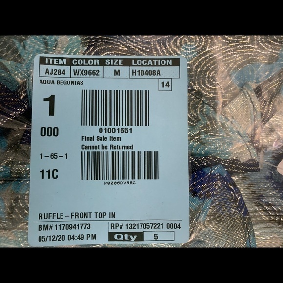 J crew Ruffle-front top in floral-print jacquard - Picture 4 of 9